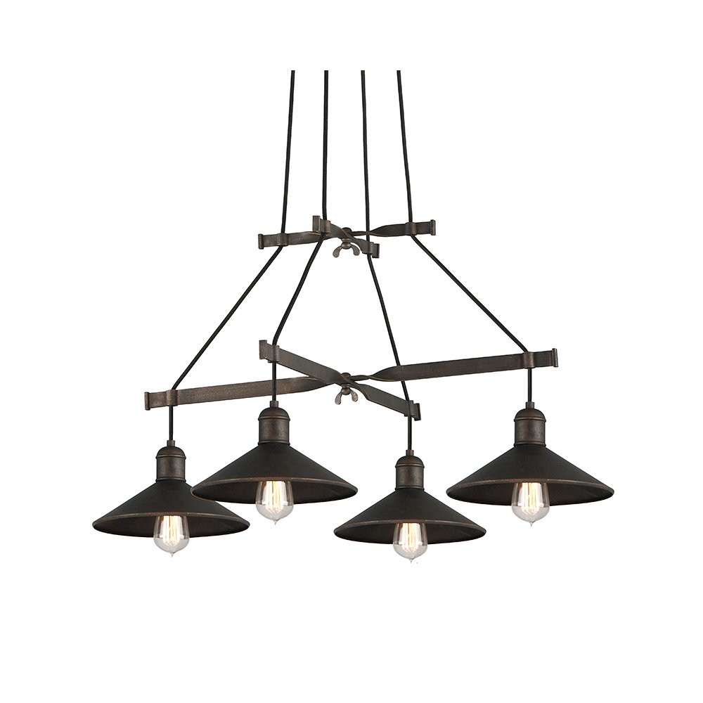 Mccoy Chandelier, Vintage Bronze