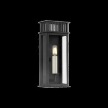 Gridley Exterior Wall Sconce, Texture Black