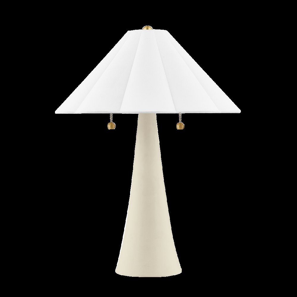 Alana Table Lamp, Aged Brass