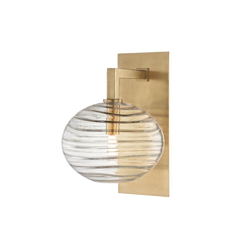 Breton Wall Sconce, Aged Brass