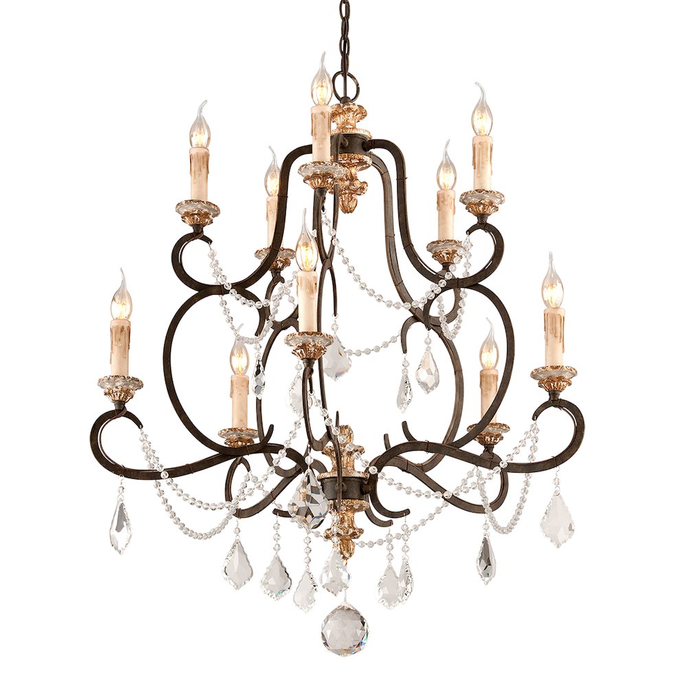 Bordeaux Chandelier, Parisian Bronze