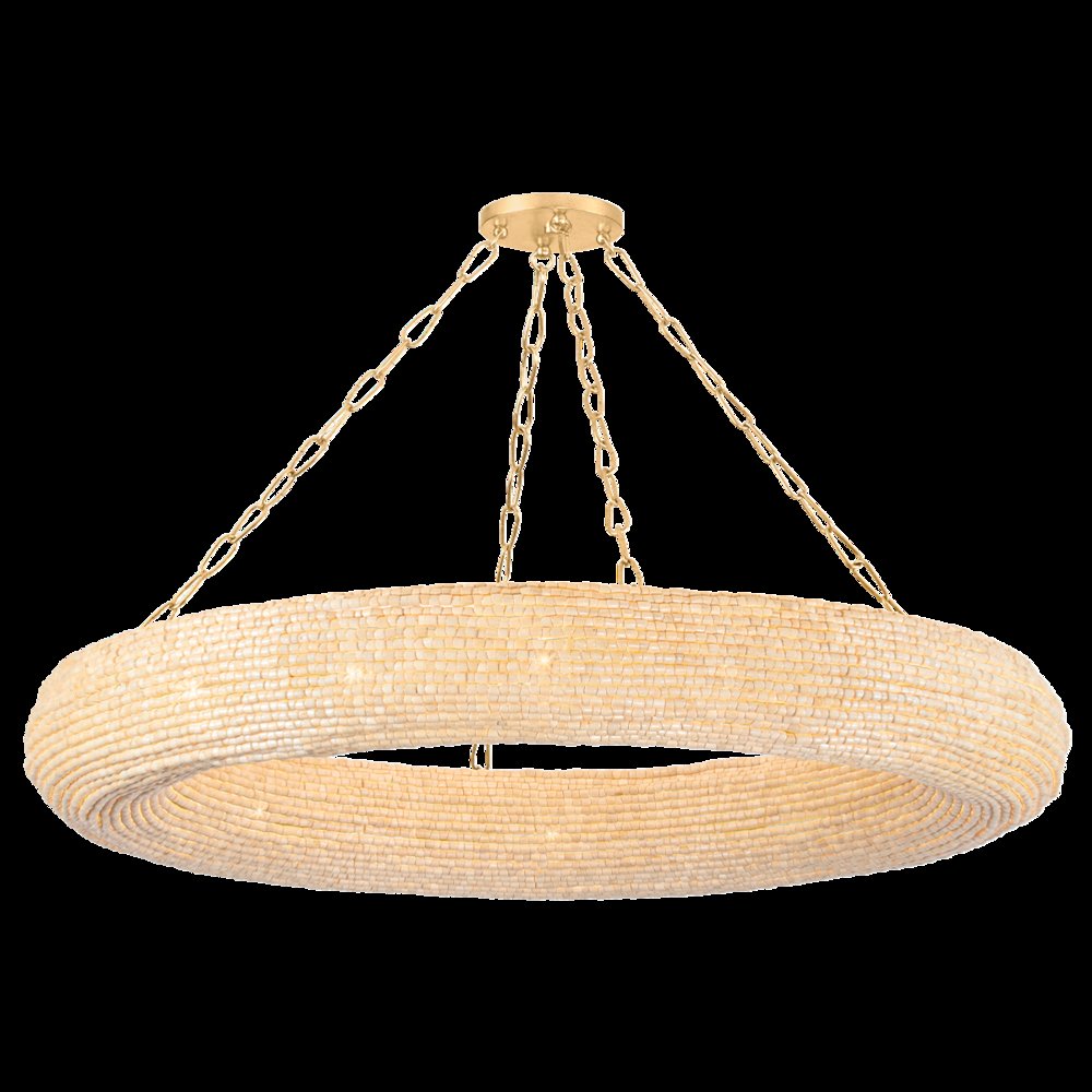 Lure Chandelier, Vintage Gold Leaf
