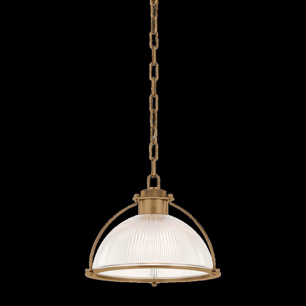 Glint Pendant, Patina Brass