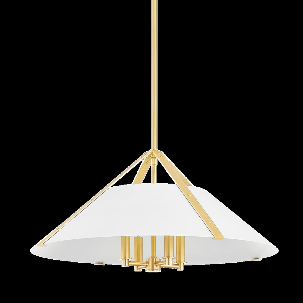 Raymond Pendant, Aged Brass