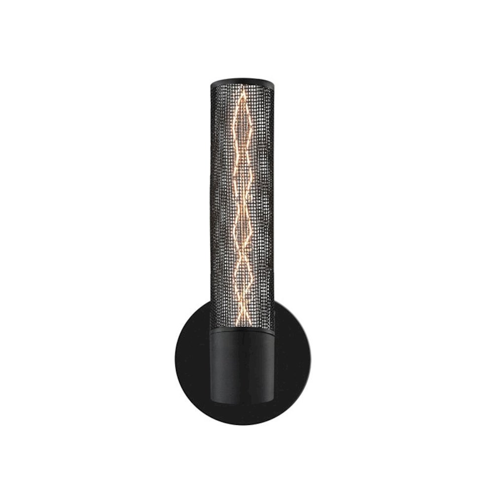 Urban Edge Wall Sconce, Texture Black