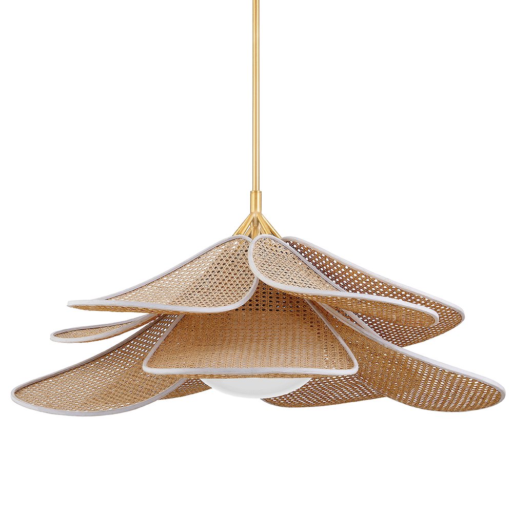 Florina Pendant, Aged Brass