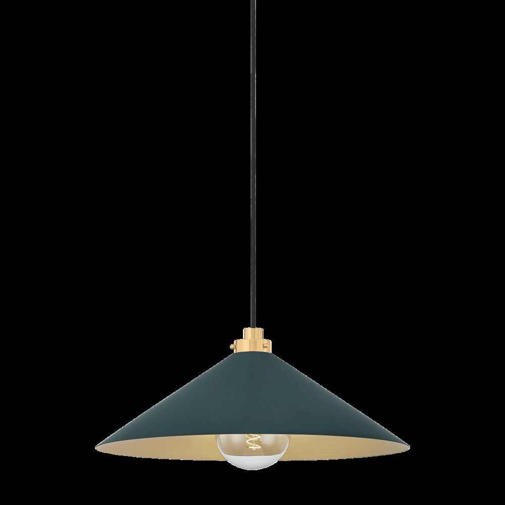 Clivedon Pendant, Aged Brass