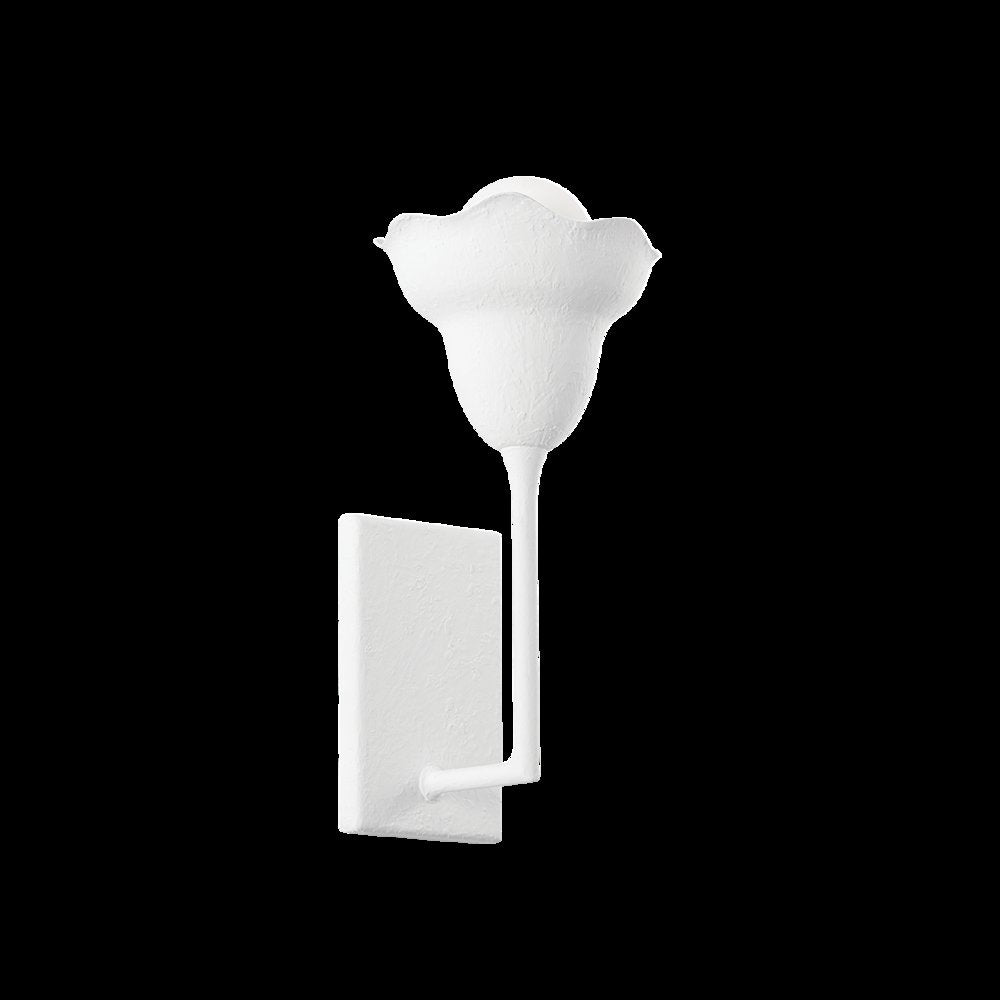 Alora Wall Sconce, White Plaster