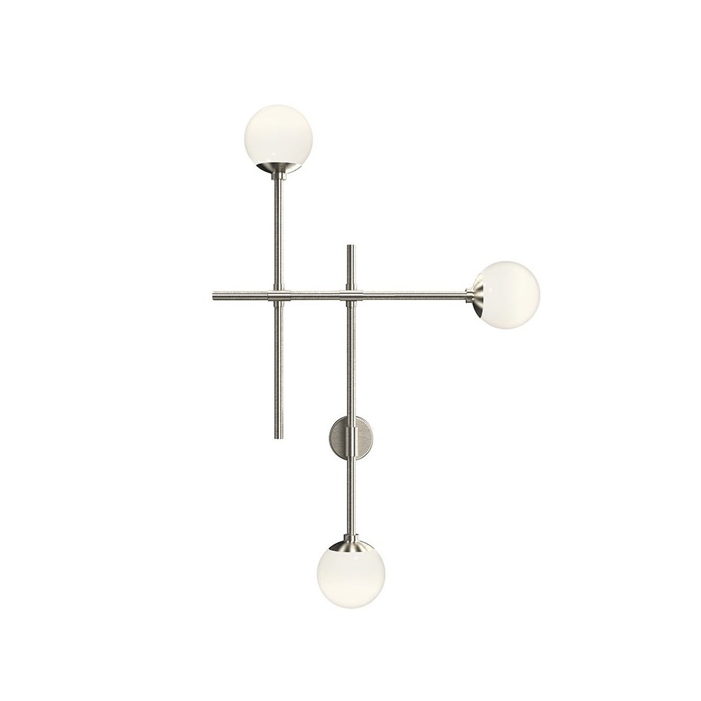 Sabon Wall Sconce, Satin Nickel