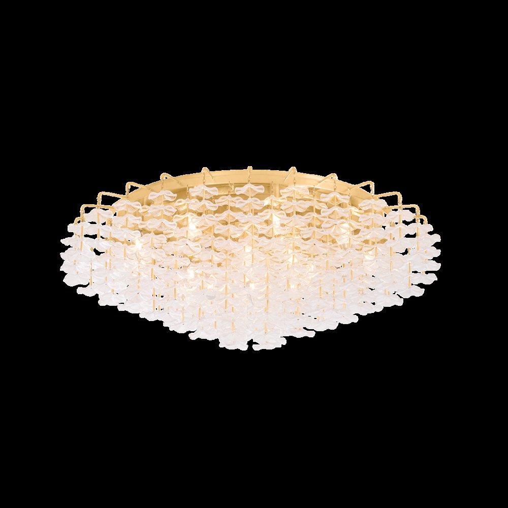 Alsace Semi Flush, Vintage Gold Leaf