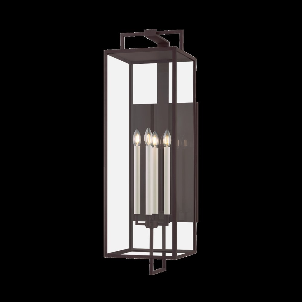 Beckham Exterior Wall Sconce, Textured Bronze