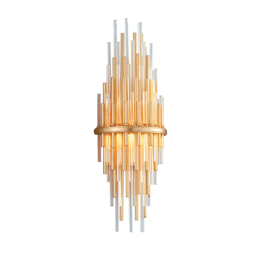 Theory Wall Sconce, Gold Leaf