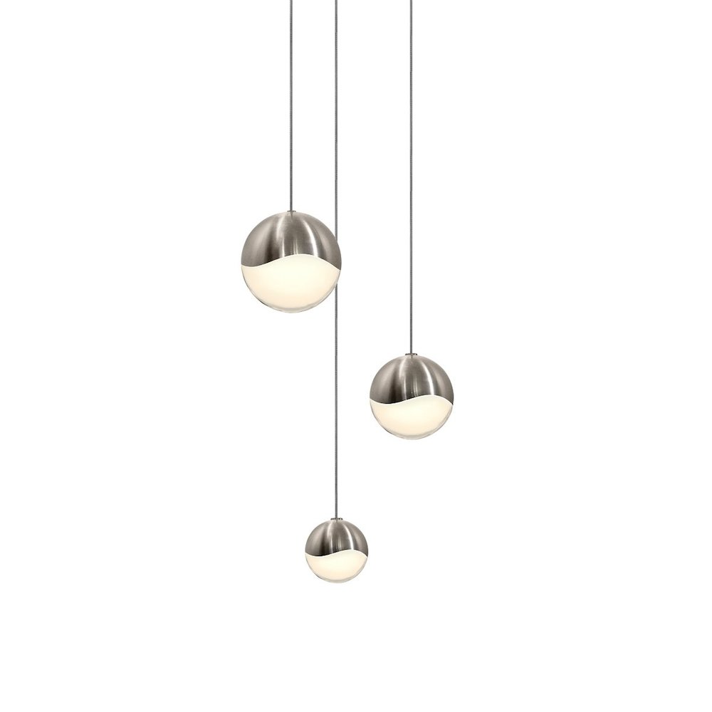 Grapes Pendant, Satin Nickel