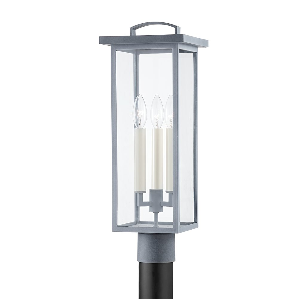 Eden Exterior Post, Weathered Zinc