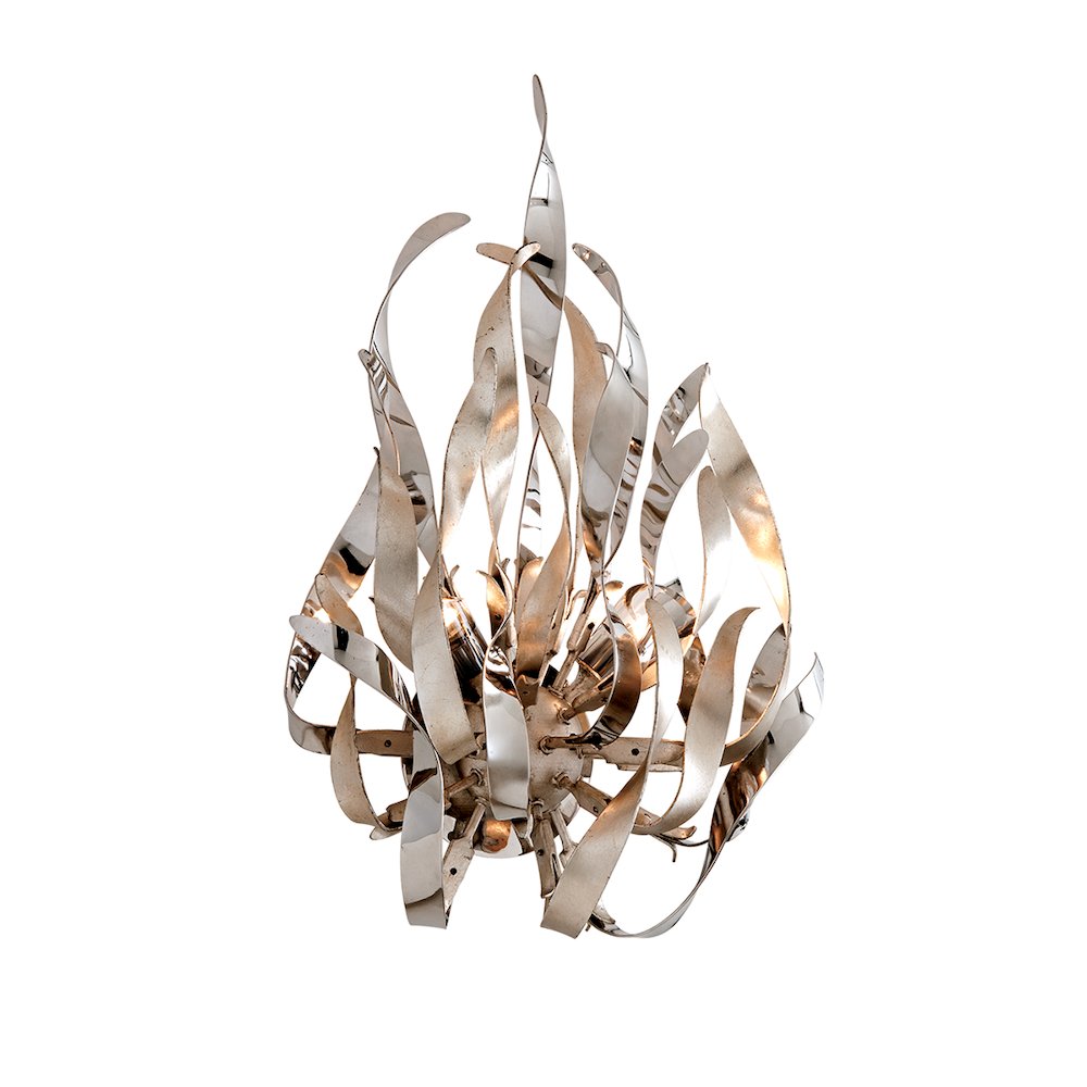 Graffiti Wall Sconce, Silver Leaf