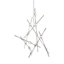 Constellation Chandelier, Satin Nickel