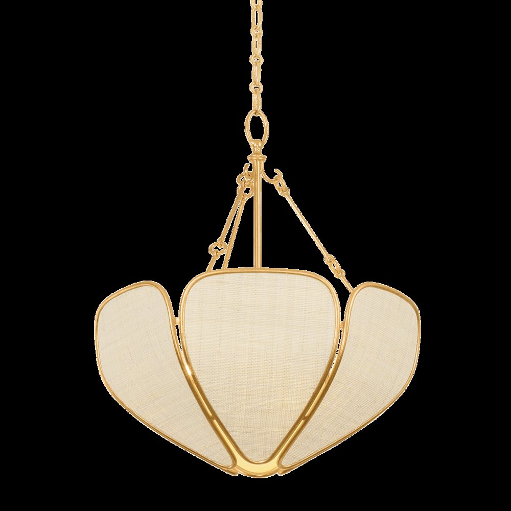 Bayville Pendant, Vintage Gold Leaf