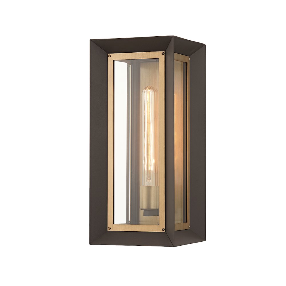 Lowry Exterior Wall Sconce, Textured Bronze
