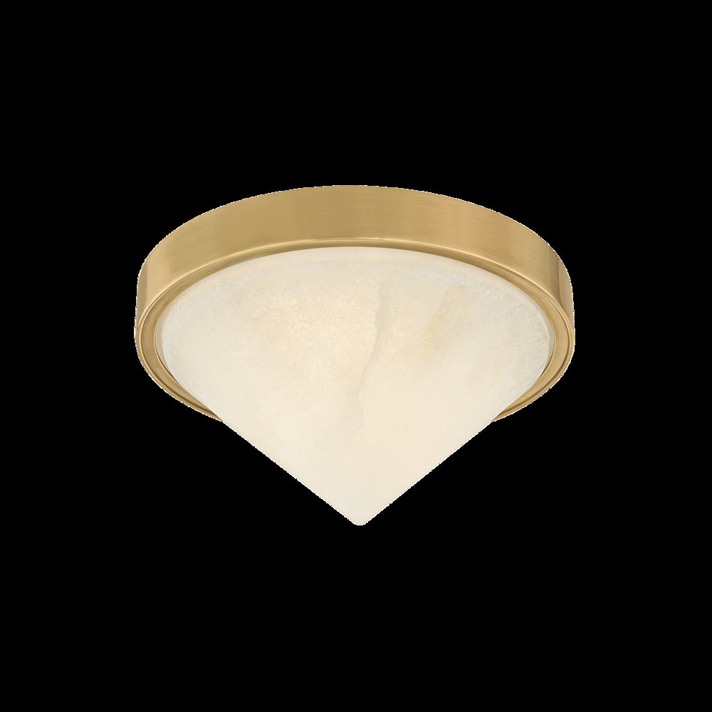 Colmar Flush Mount, Vintage Brass