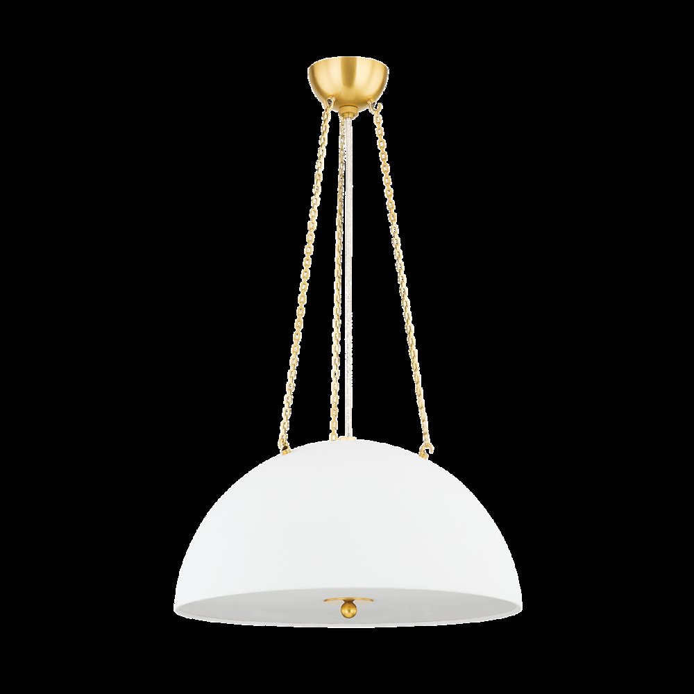 Chiswick Pendant, Aged Brass