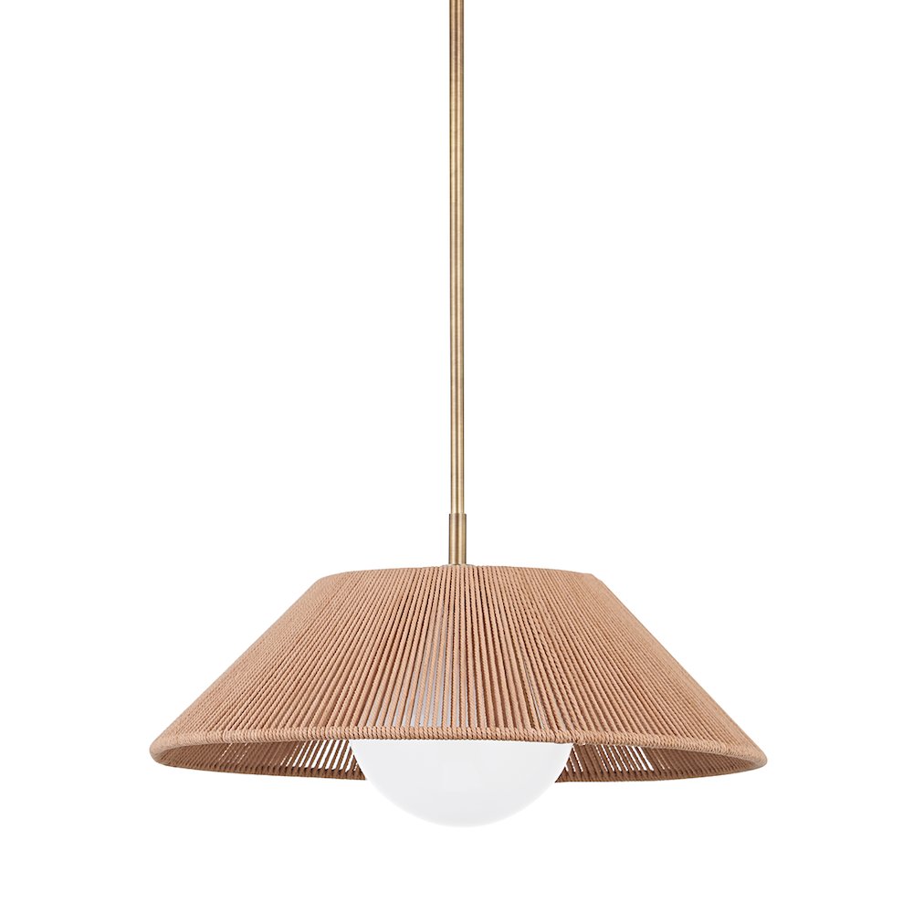 Lisbon Pendant, Patina Brass