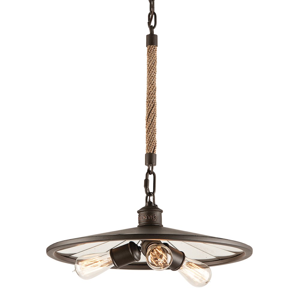 Brooklyn Pendant, Heritage Bronze