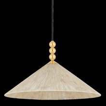 Song Pendant, Aged Brass