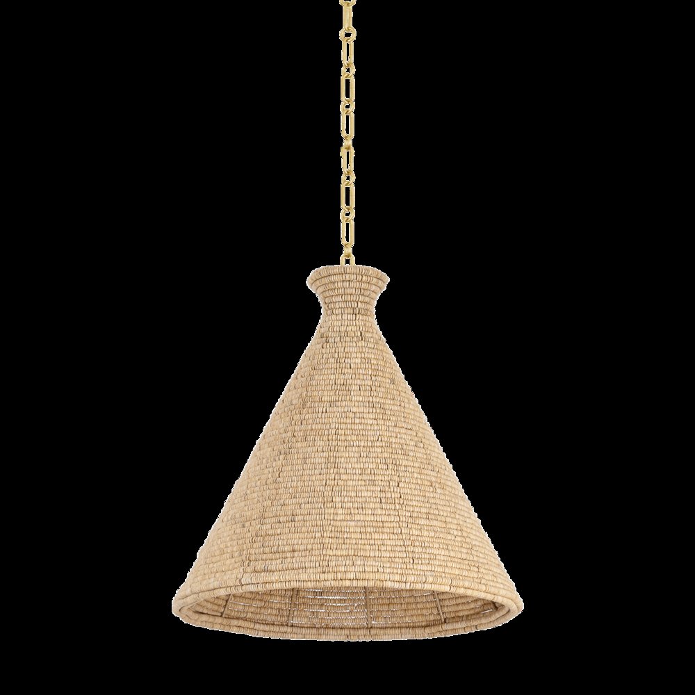 Tallman Pendant, Vintage Gold Leaf