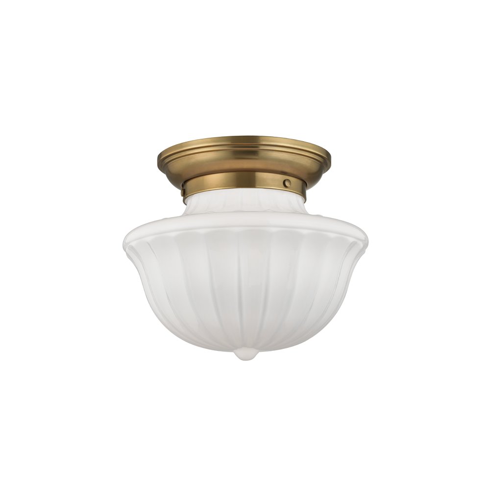 Dutchess Flush Mount, Aged Brass