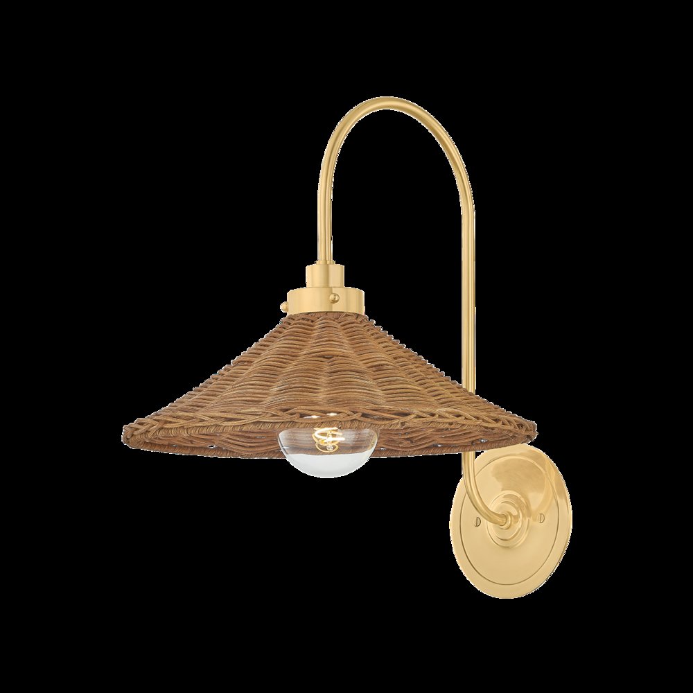 Kensington Wall Sconce, Aged Brass