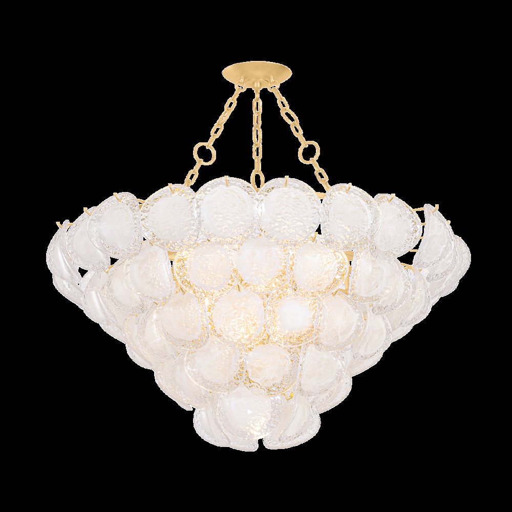 Cedar Hill Chandelier, Vintage Gold Leaf