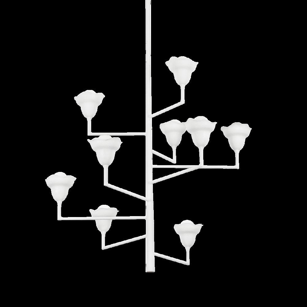 Alora Chandelier, White Plaster
