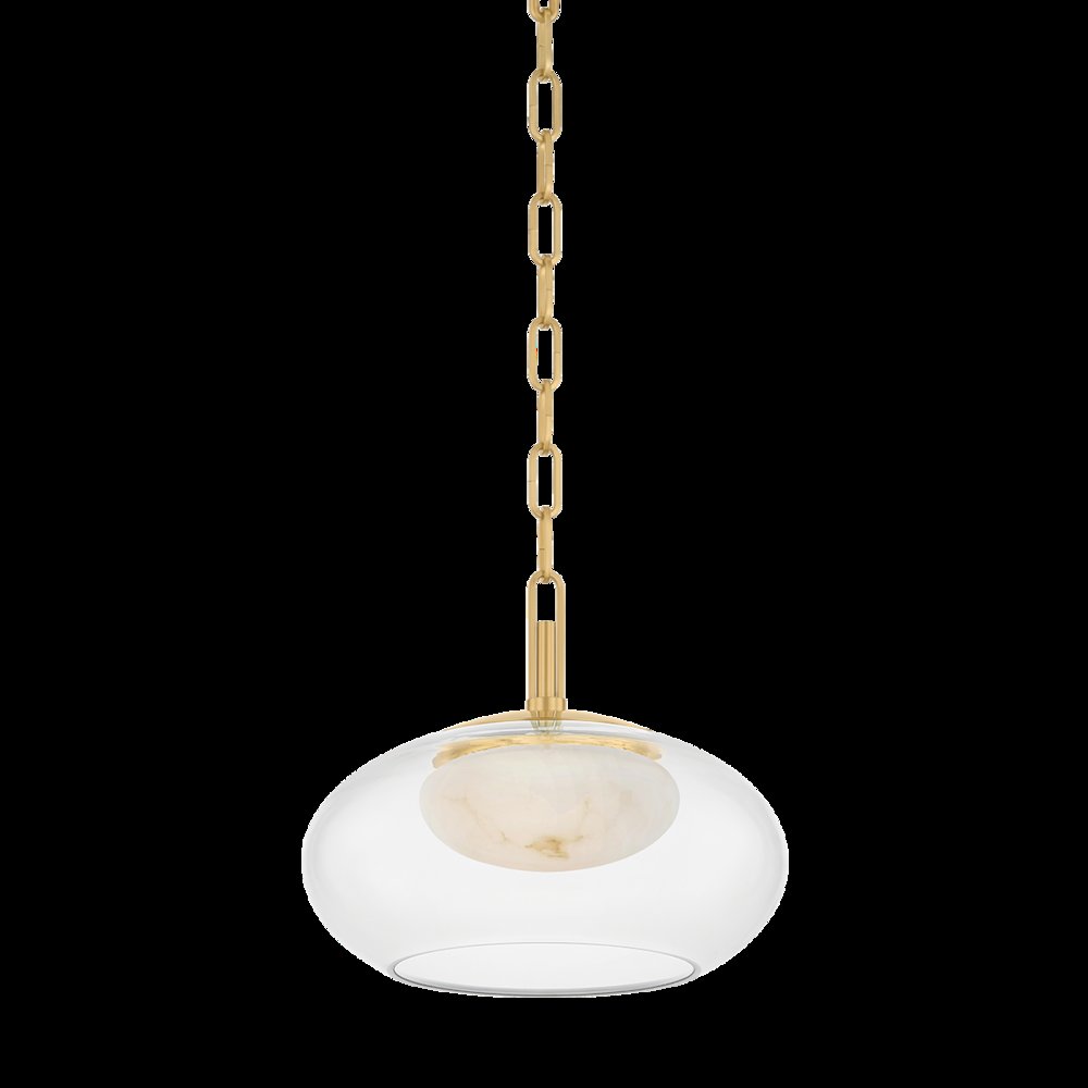Moore Pendant, Aged Brass