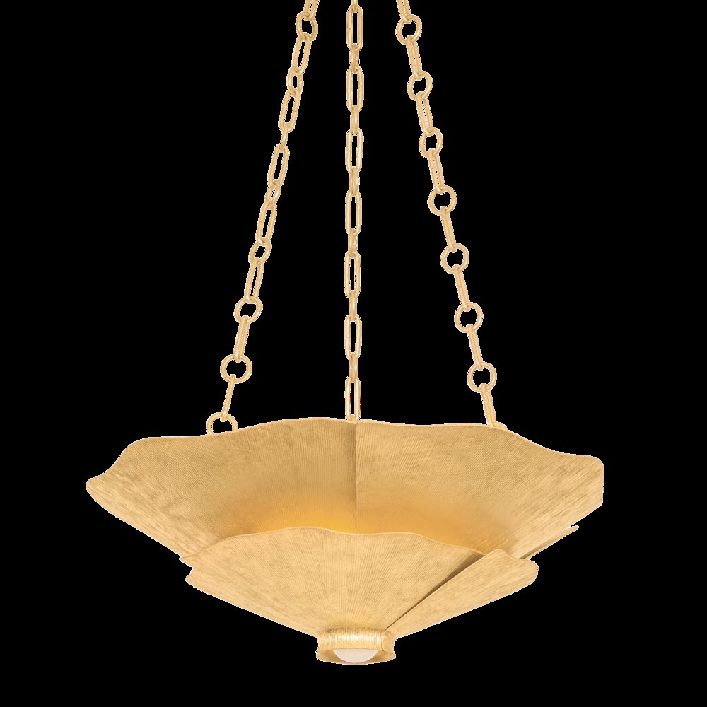 Spring Valley Pendant, Vintage Gold Leaf