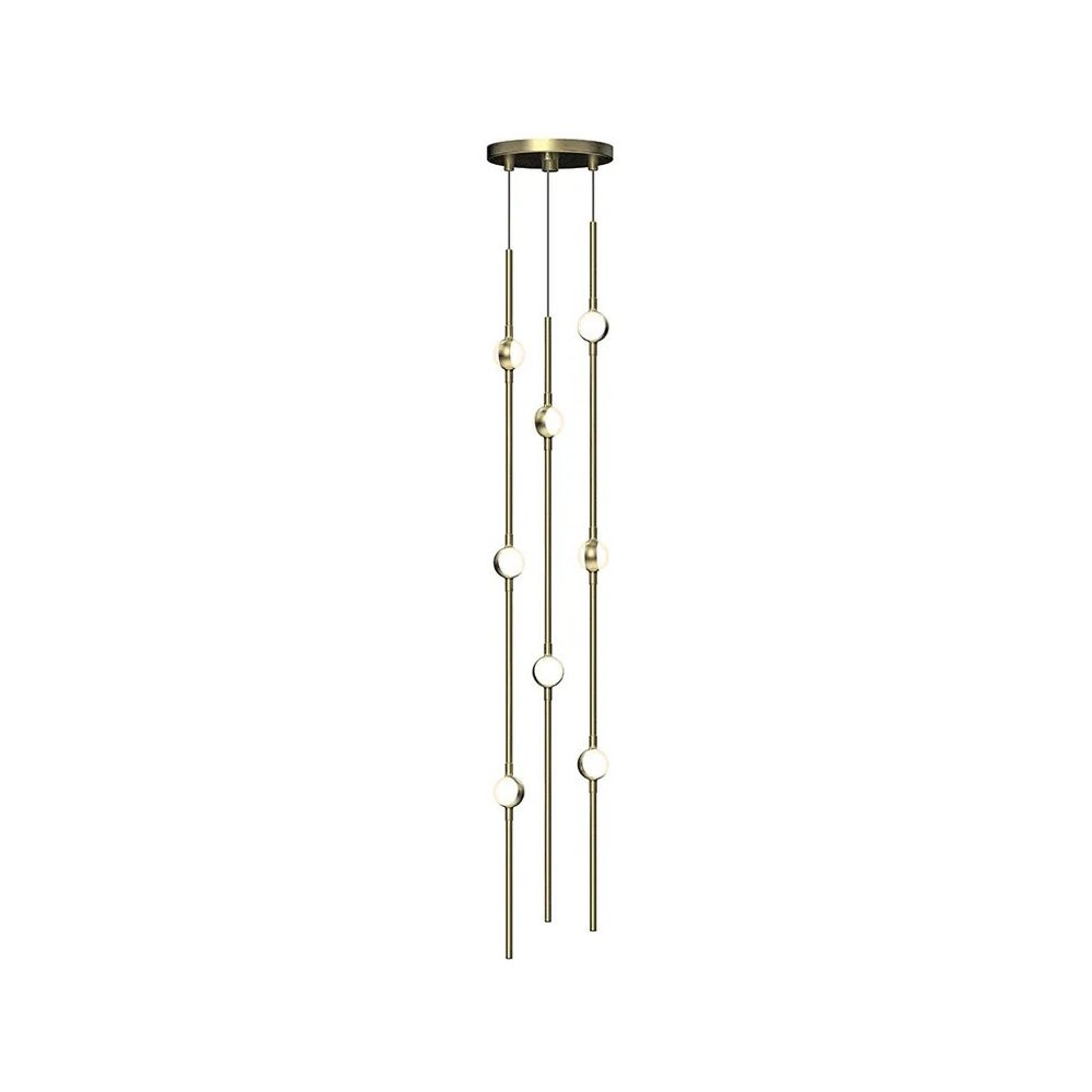 Constellation Pendant, Satin Brass