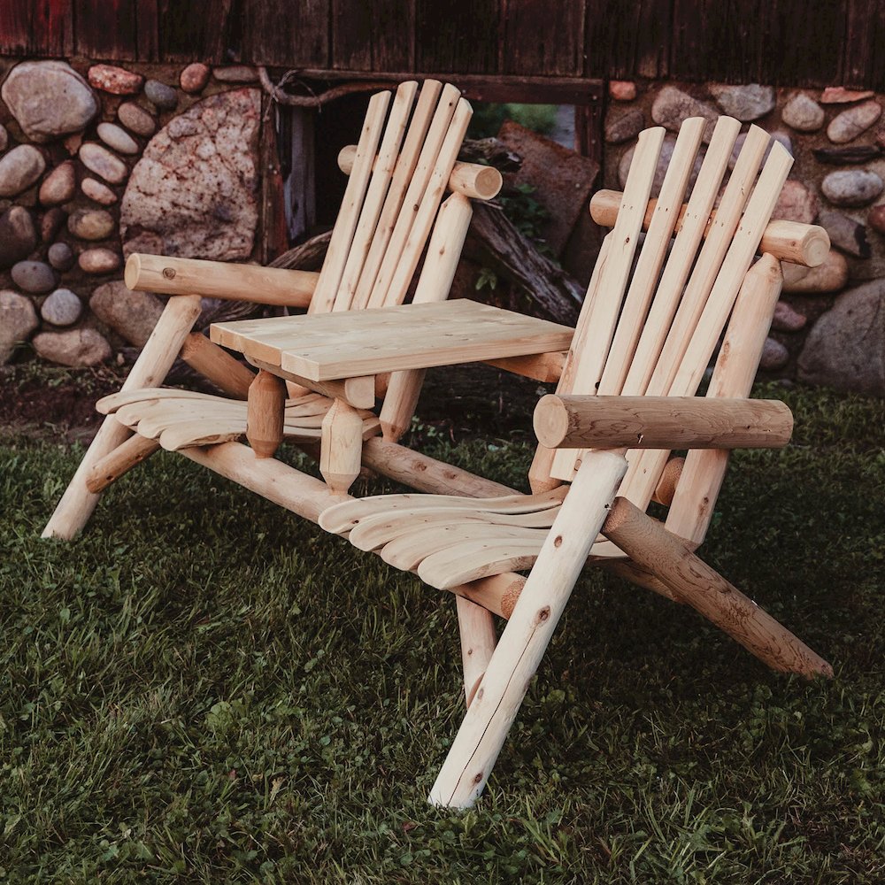 Cedar Log Tete-A-Tete