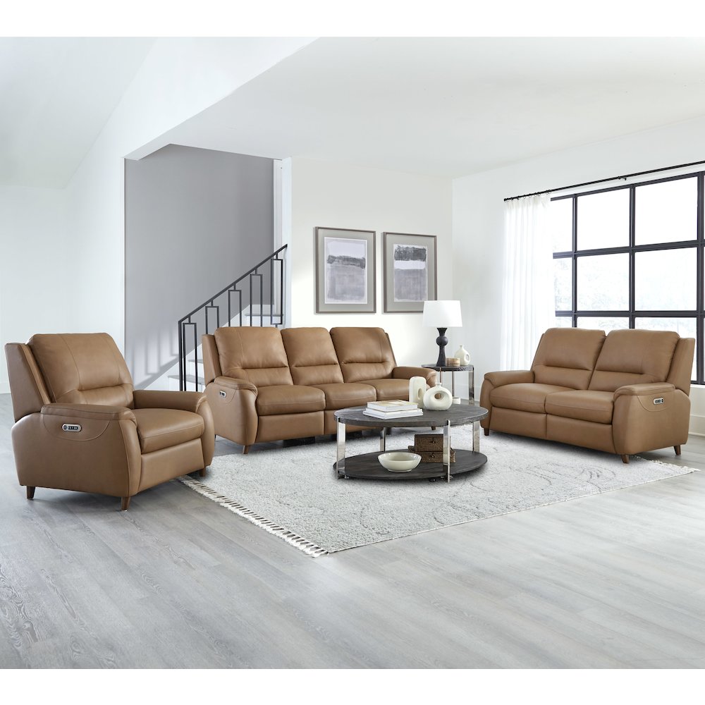 Austin - Caramel Cream Power Reclining Sofa, Loveseat and Recliner