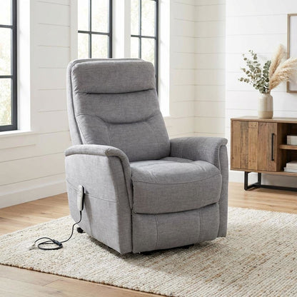 Gemini - Capri Silver Power Lift Recliner with Articulating Headrest Two Pack