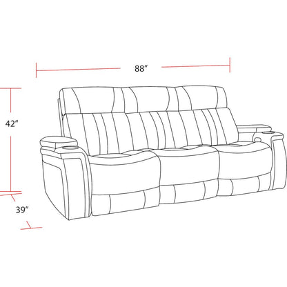 Royce - Fantom Ivory Power Reclining Sofa and Loveseat