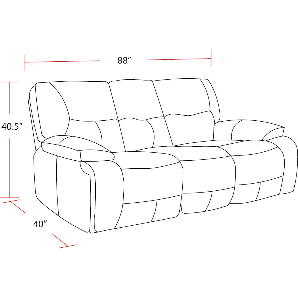 Spartacus - Chocolate Power Reclining Sofa and Loveseat