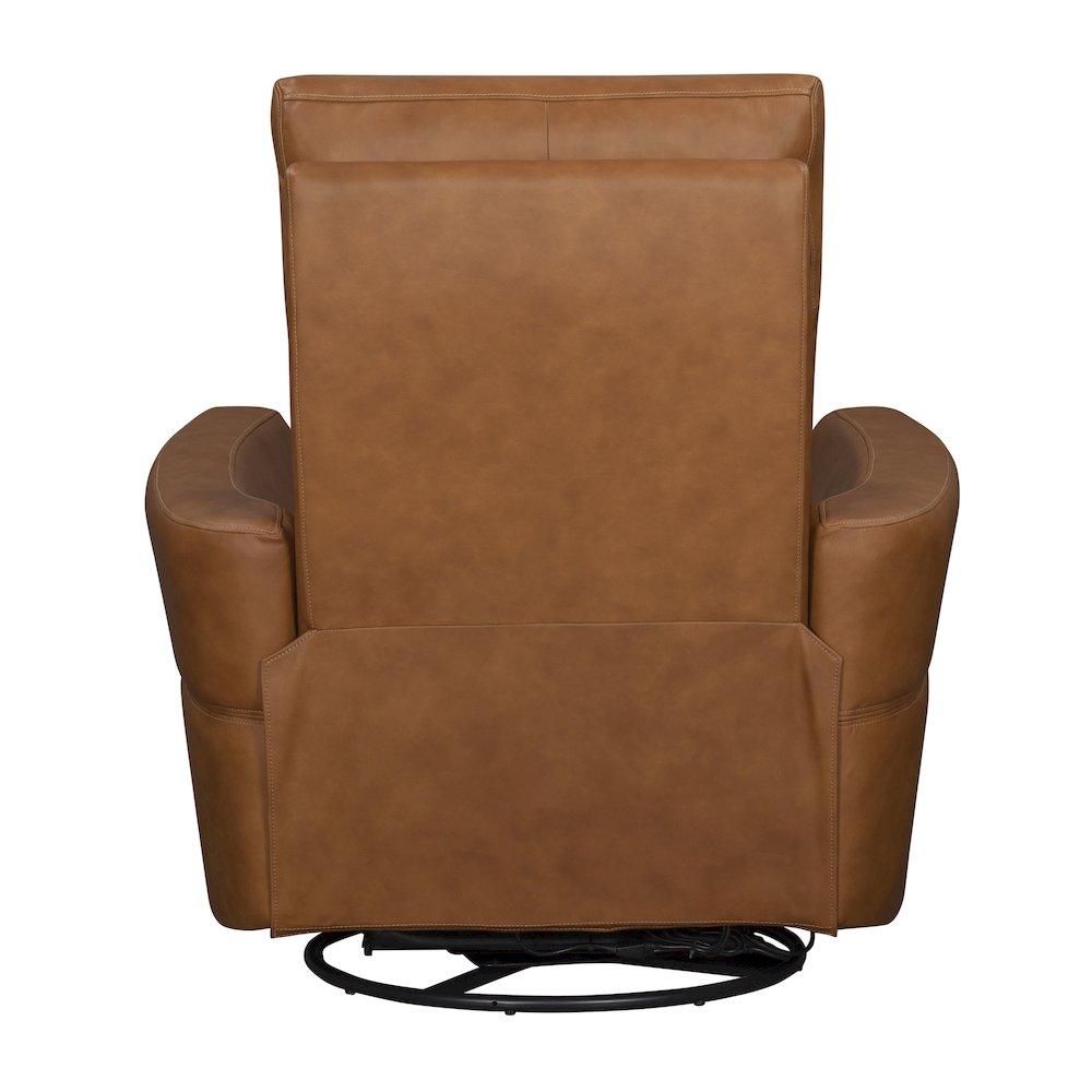Remmington - Vintage Caramel Power Swivel Glider Recliner P2