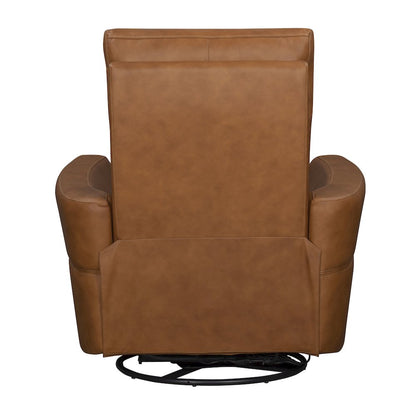 Remmington - Vintage Caramel Power Swivel Glider Recliner P2