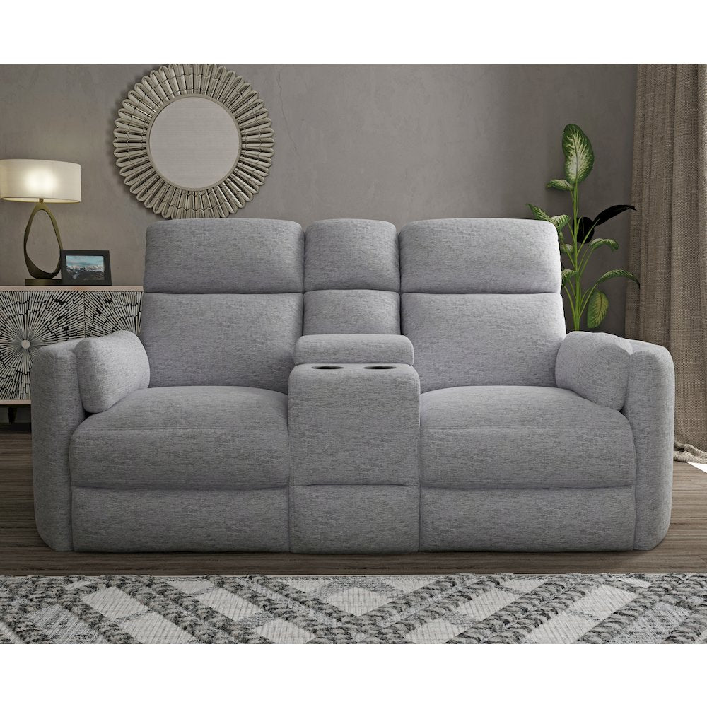 Radius - Mineral Power Reclining Sofa Loveseat and Recliner