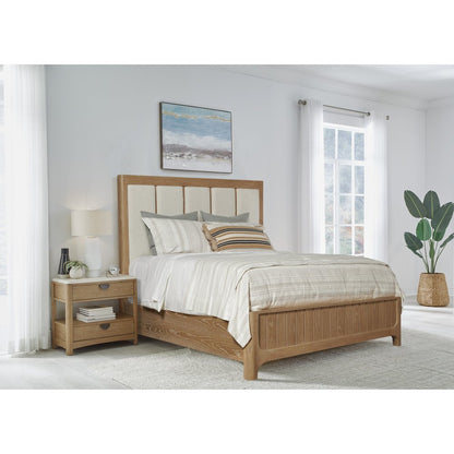 Bedroom Queen 5/0 Panel Bed & Nightstand