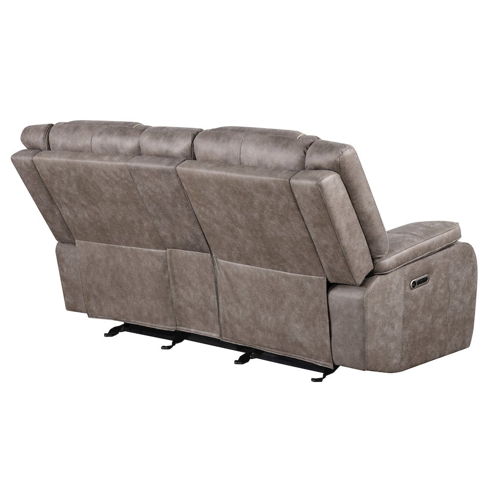 Blake - Desert Taupe Manual Reclining Sofa and Loveseat