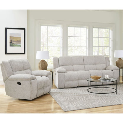 Buster - Opal Taupe Manual Reclining Sofa and Recliner