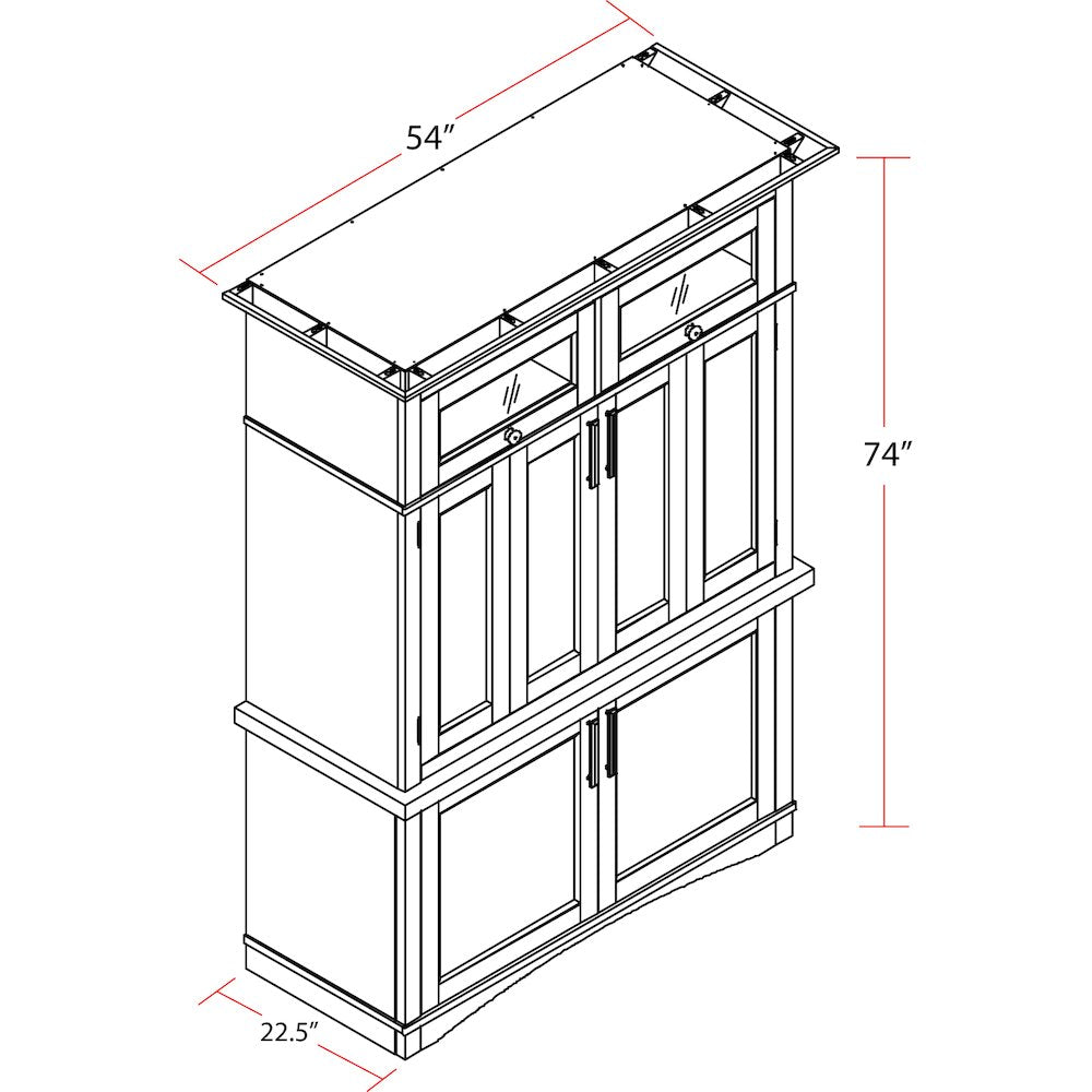 Modern - Dove Workstation with LED Light