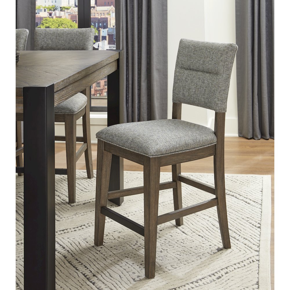 Cedar Fork - Dining 54 in. Square Counter Table with 4 counter stools