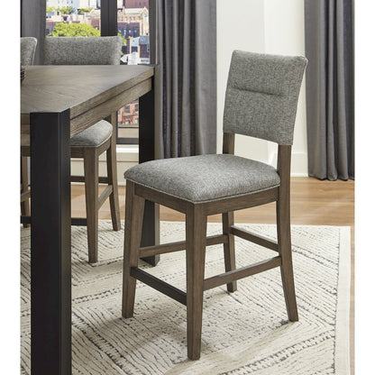 Cedar Fork - Dining 54 in. Square Counter Table with 4 counter stools