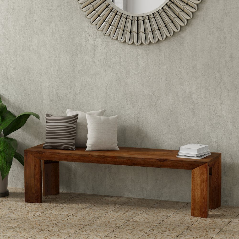 Downtown Dining 86 In. Rectangular Dining Table With 4 Upholstered Chairs